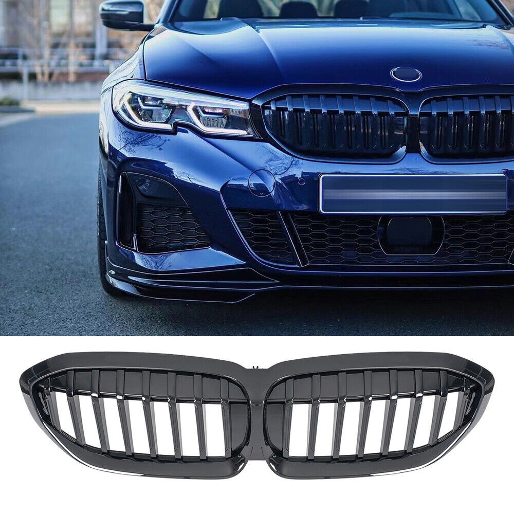 Griglia Reni ponte singolo adatto per BMW Serie 3 G20 G21 berlina Touring pianoforte nero