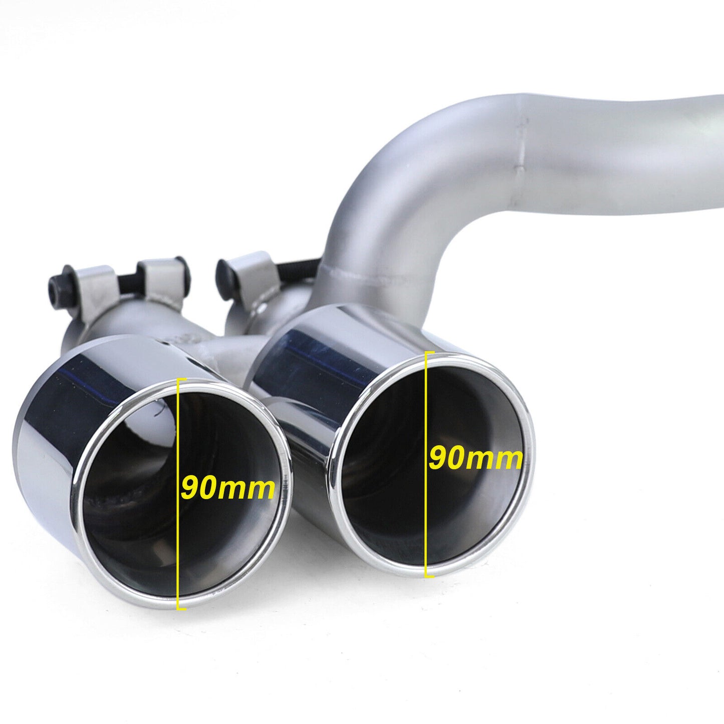 Terminale di scarico Duplex Sport Look Conversion compatibile per BMW F10 F11 520 525 528 530