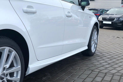 MINIGONNE LATERALI ADATTE PER AUDI A3 8V 5 PORTE SPORTBACK S3 LOOK (dal 2013)