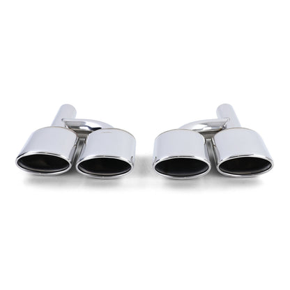 Terminali di scarico sportivi in acciaio inox aftermarket compatibile con Mercedes W204 W211 W164 W166 W221 R230