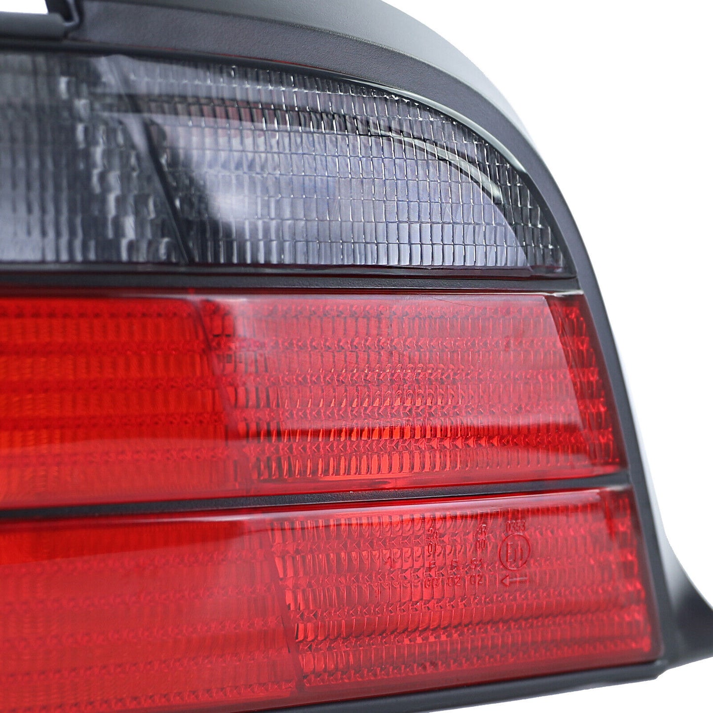 Coppia luci posteriori rosse nere adatte per BMW Serie 3 E36 Coupé Convertible 90-99