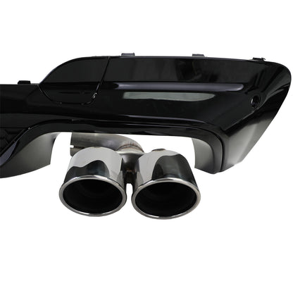 Diffusore posteriore con terminali di scarico cromati adatto per BMW X3 G01