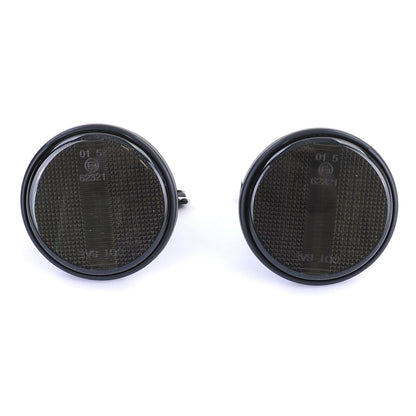 Coppia indicatori di direzione laterali a LED fumè neri aftermarket compatibile con Mazda MX5 NA NB NBFL 90-05