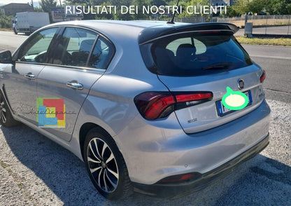 ROOF SPOILER SUITABLE FOR FIAT TIPO 2015+ SPORTY SEDAN LOOK GLOSSY BLACK 