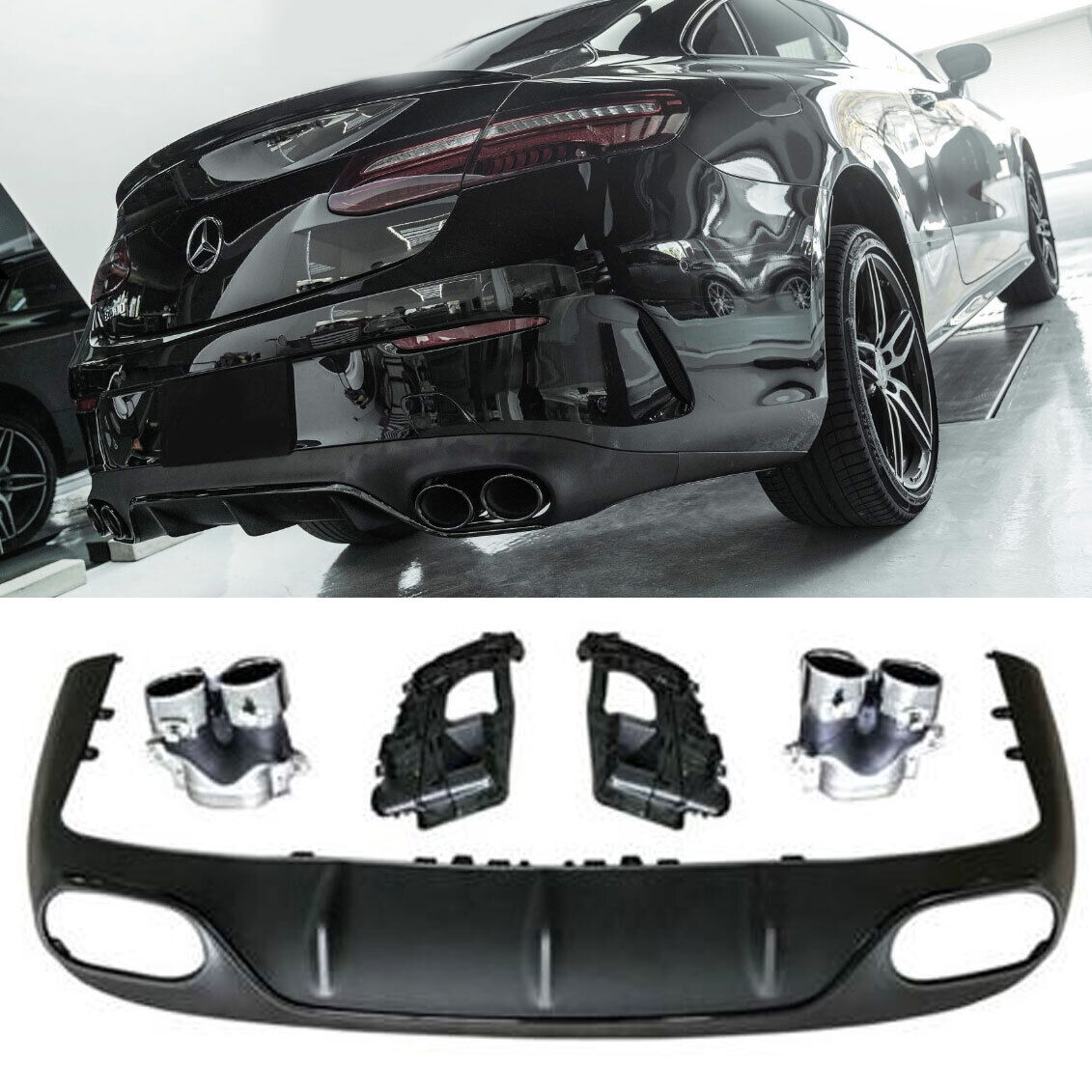 Adatto per Mercedes C238 A238 diffusore pre-lifting + mascherine scarico