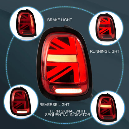 ⭐ART.2921 Fanali Posteriori a LED Rossi con Sequenziale – Mini Cooper F55 / F56⭐
