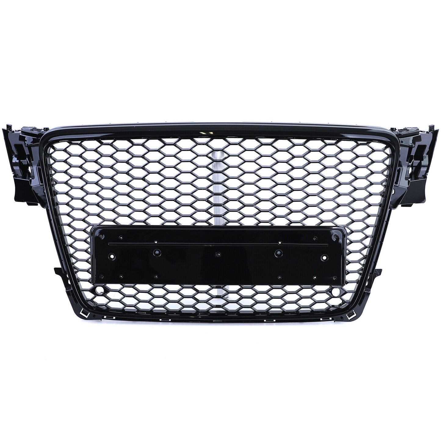 Griglia radiatore sport a nido d'ape senza emblema nero lucido per Audi A4