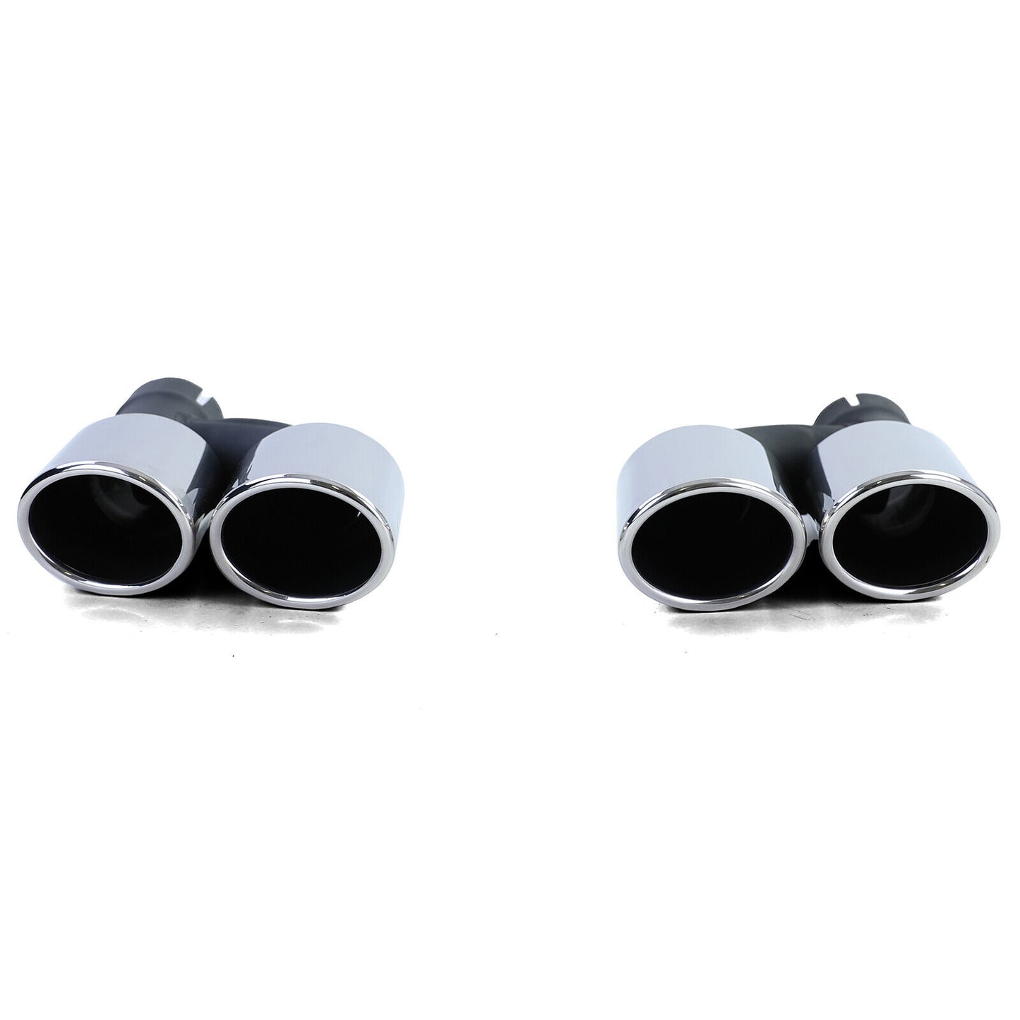 Coppia terminali di scarico 4 copritubi in acciaio inox per Audi A5 8T 2007+