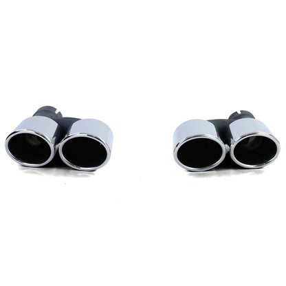 Coppia terminali di scarico 4 copritubi in acciaio inox per Audi A5 8T 2007+