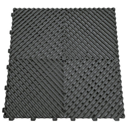 Performance Showroom Garage Floor 280cmx560cm =15.68m² Black Grey Square 