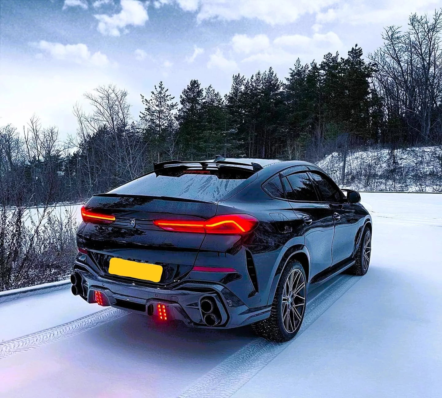 😍Spoiler Nero Lucido Adatto Per BMW X6 G06 X6M😍