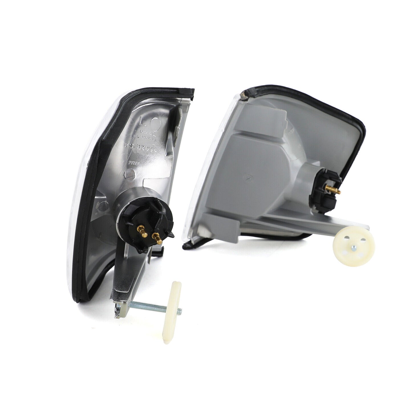 Indicatore di direzione in vetro trasparente cromato per Mercedes 190 W201 82-93
