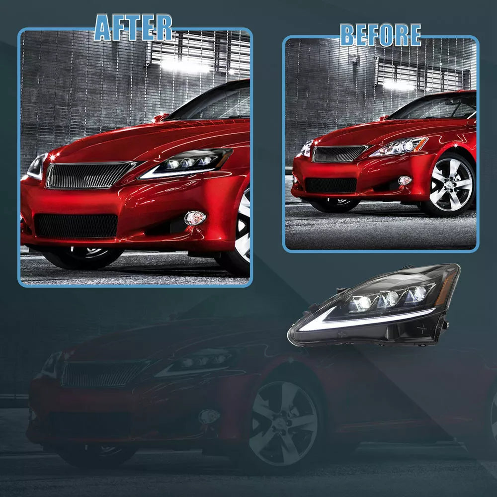 ⭐ART.2936 Kit Fari Anteriori a LED + Fanali Posteriori Fumé – Lexus IS250⭐