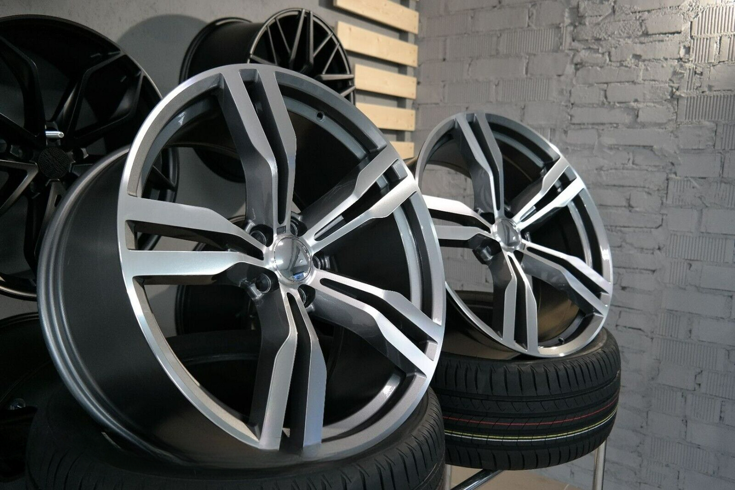 ADATTO per per BMW G30 G20 G22 CERCHI IN LEGA 4x 20 inch 648M Stile 5x112 Grigio