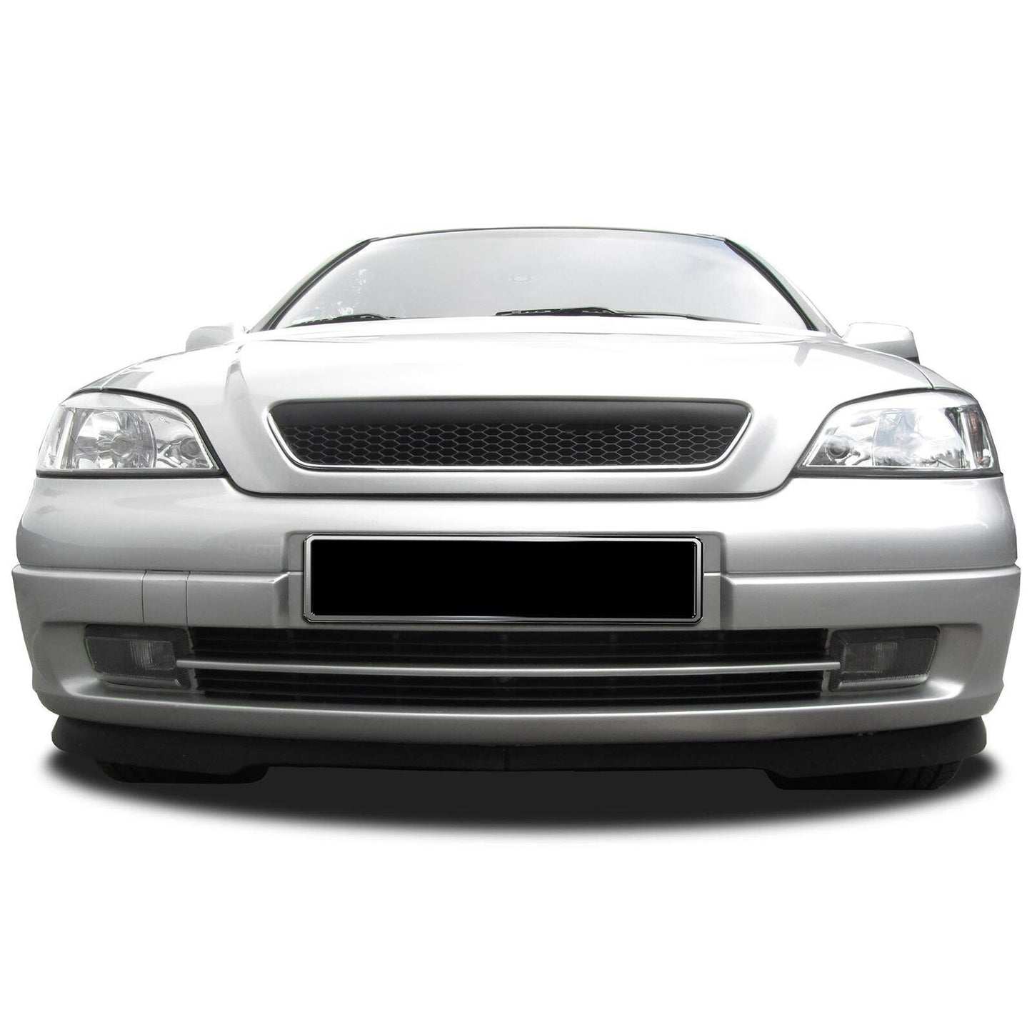 Griglia del radiatore OPC Sport a nido d'ape senza stemma nera aftermarket compatibile con Opel Astra G 97-04