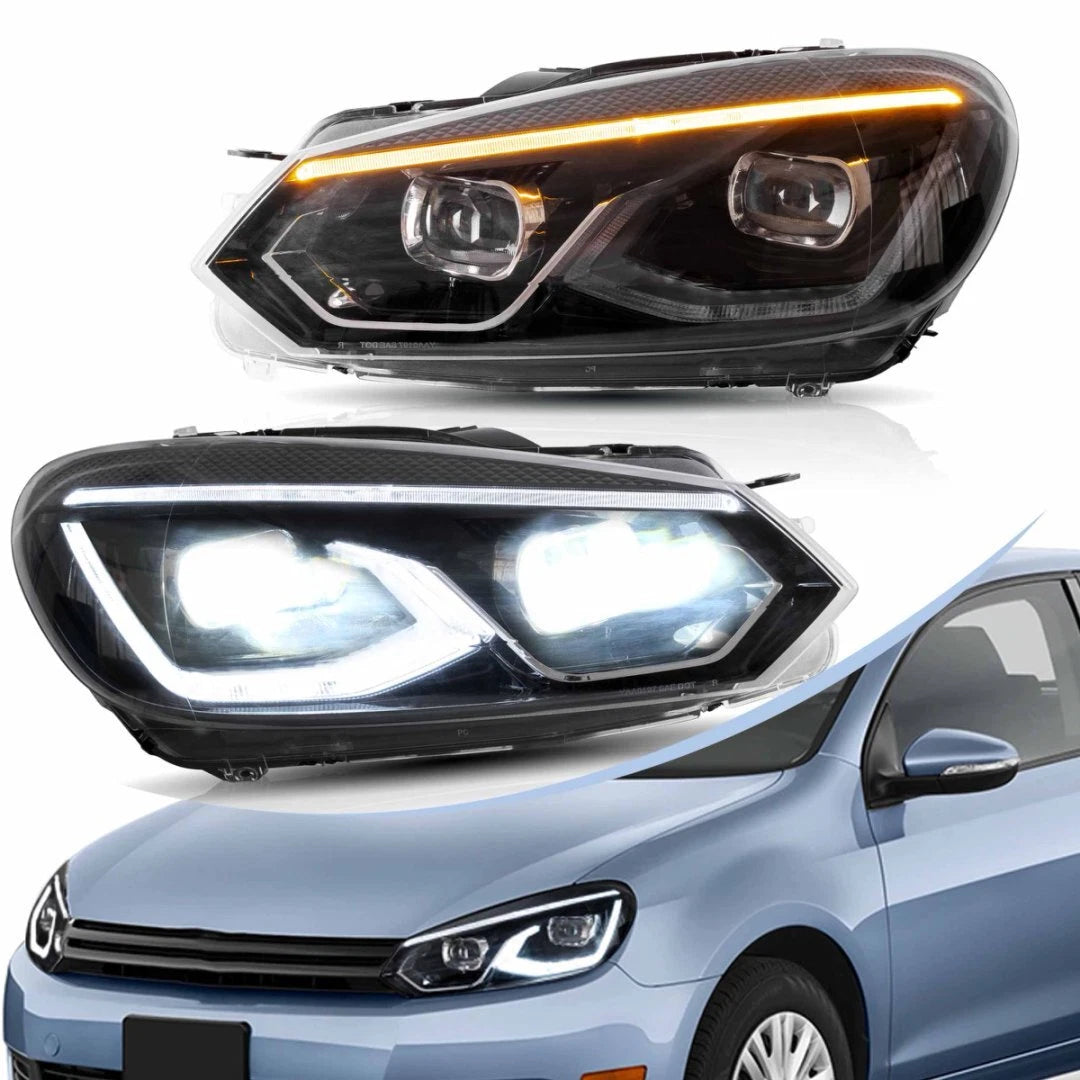 🔥ART.2869 Fari Anteriori a LED con e DRL Dinamico – VW Golf MK6🔥