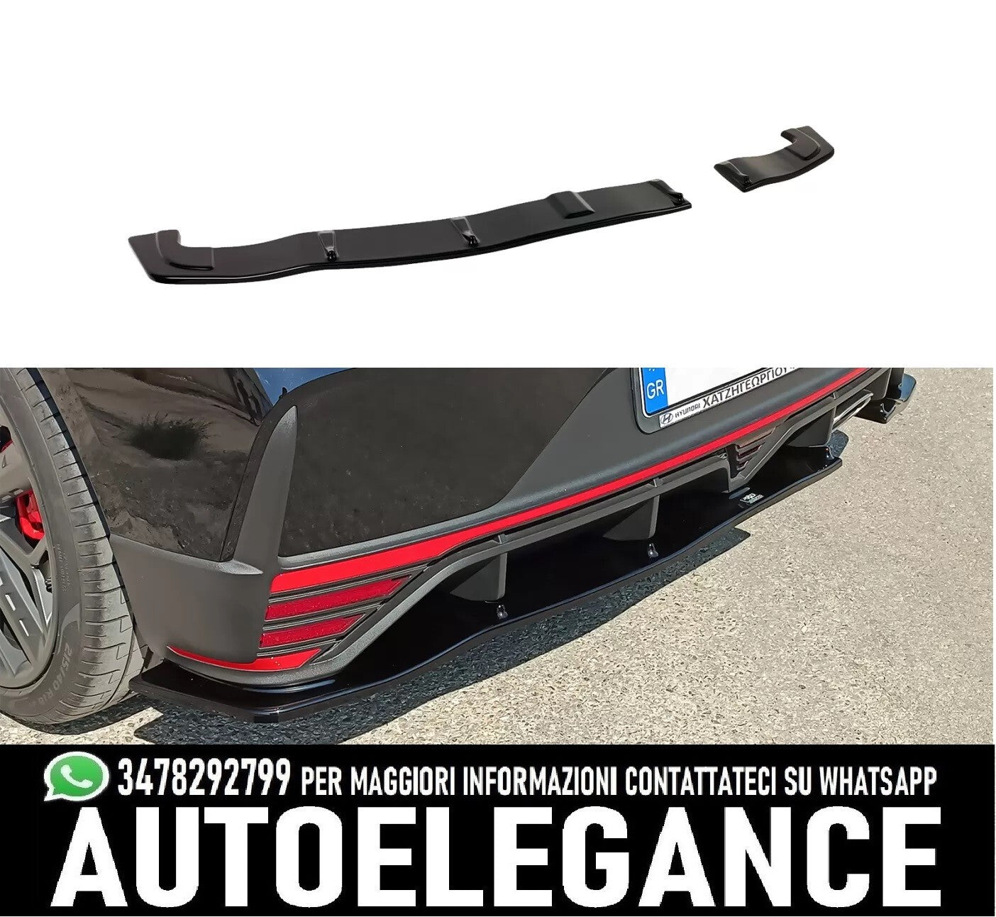 Splitter posteriore Hyundai i20 N Mk3 (2020-)