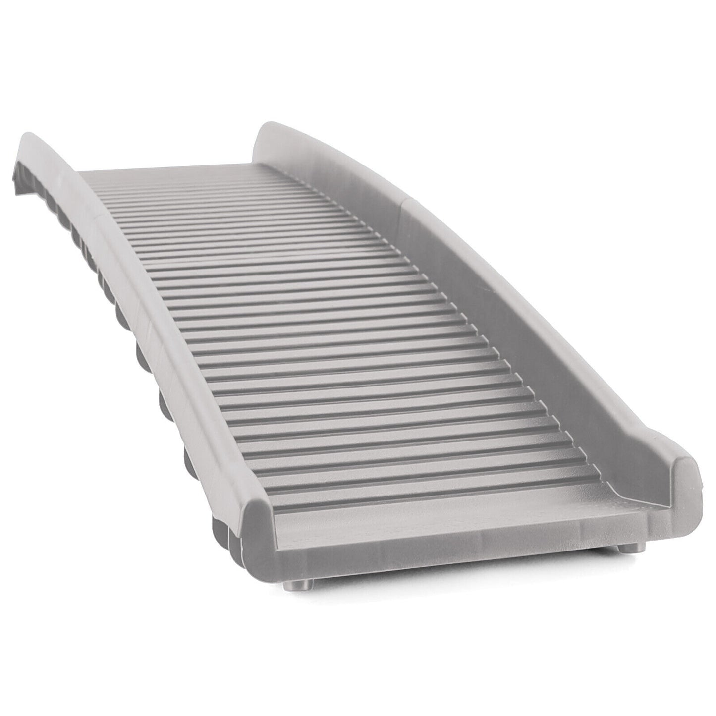 Rampa per cani per auto Aiuto all'ingresso antiscivolo pieghevole grigio 155x40cm a 90Kg
