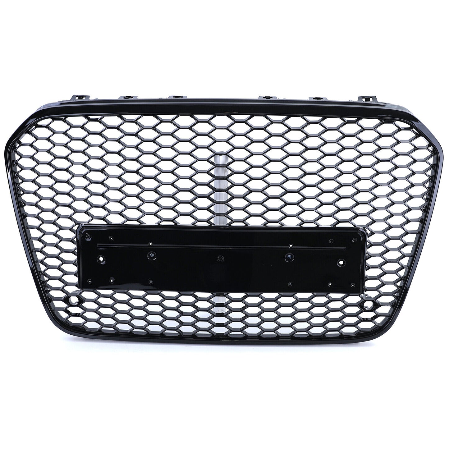 Griglia Sportiva A Nido D'ape Senza Emblema Nero Lucido Per Audi A6 C7 4G 10-14
