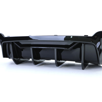 Diffusore posteriore duplex lucido ad alte prestazioni adatto per BMW Serie 5 F10 F11 550i M550d