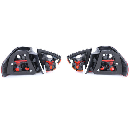 Rear lights suitable for BMW 5 Series E39 sedan 95-00 red black Glass 