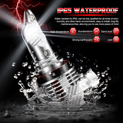 For Lexus CT200h 2011-2017 6000K LED Headlight High Beam Bulbs Kit Combo 4pcs 