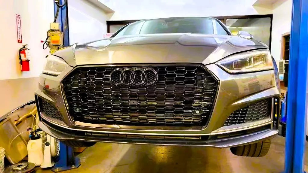 🤩Griglia anteriore a nido d'ape nera lucido addate per Audi RS5 StyleA5 S5 B9🤩