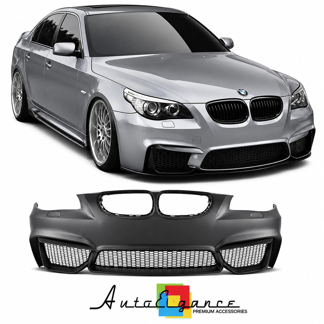 PARAURTI ANTERIORE BMW E60 E61 07-10 LOOK M4 PDC