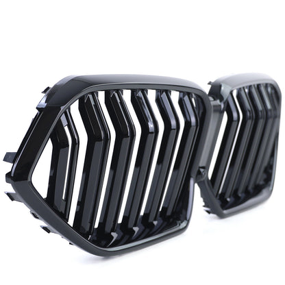 Performance Gloss Double Bar Radiator Grille Fit For BMW X6 G06 2019+ 