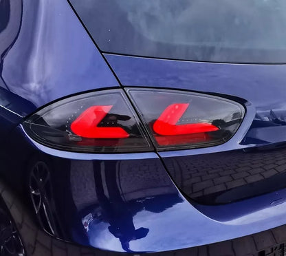 FANALI POSTERIORI LED PER SEAT LEON 1P1 1PA 09-12 NERI