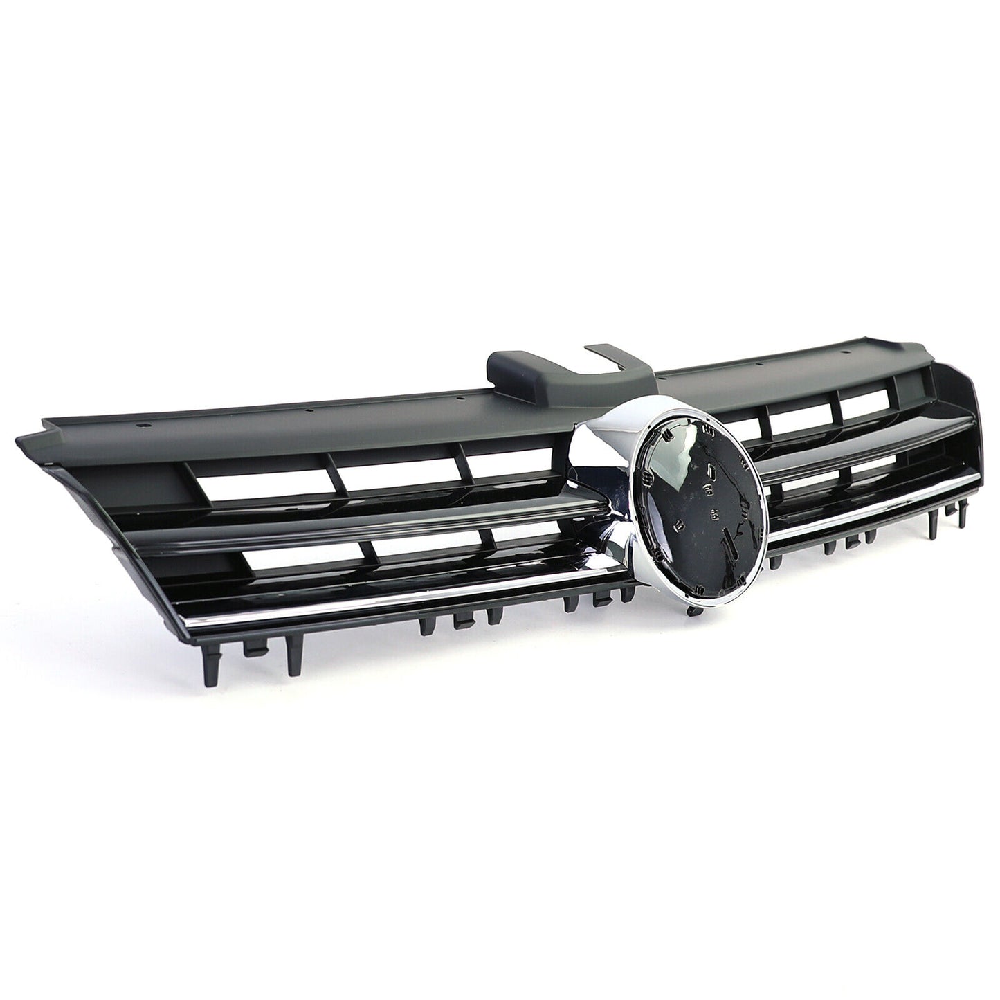 Griglia del radiatore sportiva nera lucida con modanatura cromata per VW Golf 7