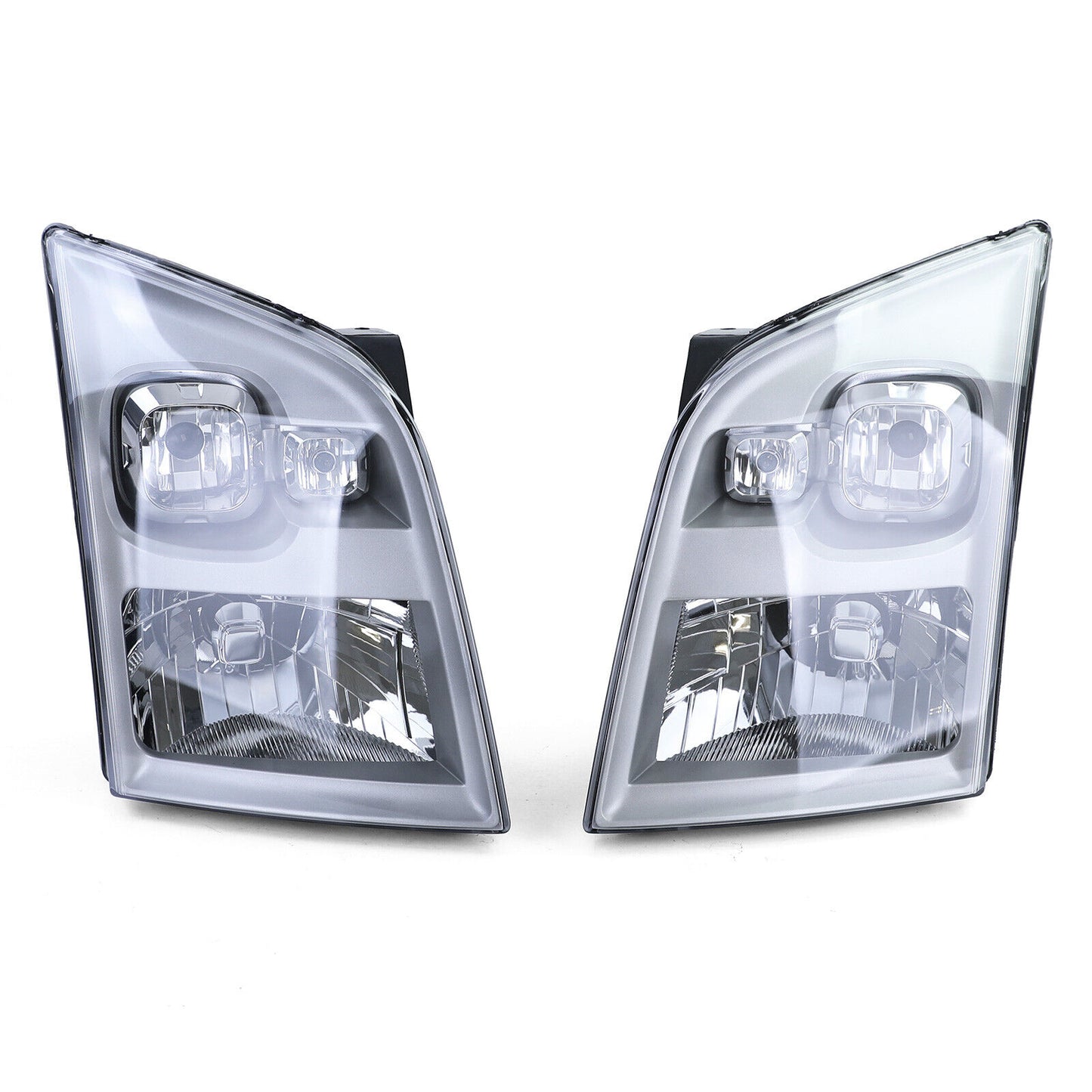H4 headlights with left right servomotor pair for Ford Transit 06-14-
