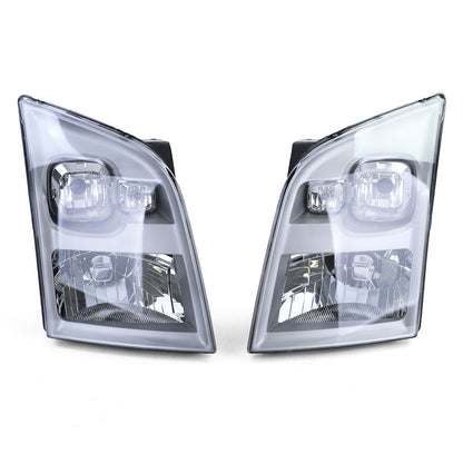 H4 headlights with left right servomotor pair for Ford Transit 06-14-