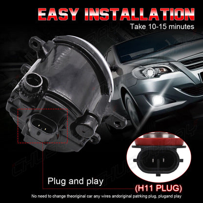 For 2012-2014 Toyota Camry SE Front Bumper Halogen Fog Lights Left Right 