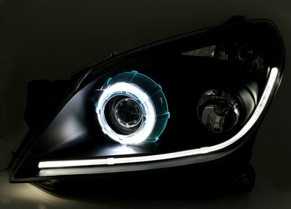 Set di luci posteriori anteriori per Opel Astra H con alogeno EAGLE EYES H9 / H9