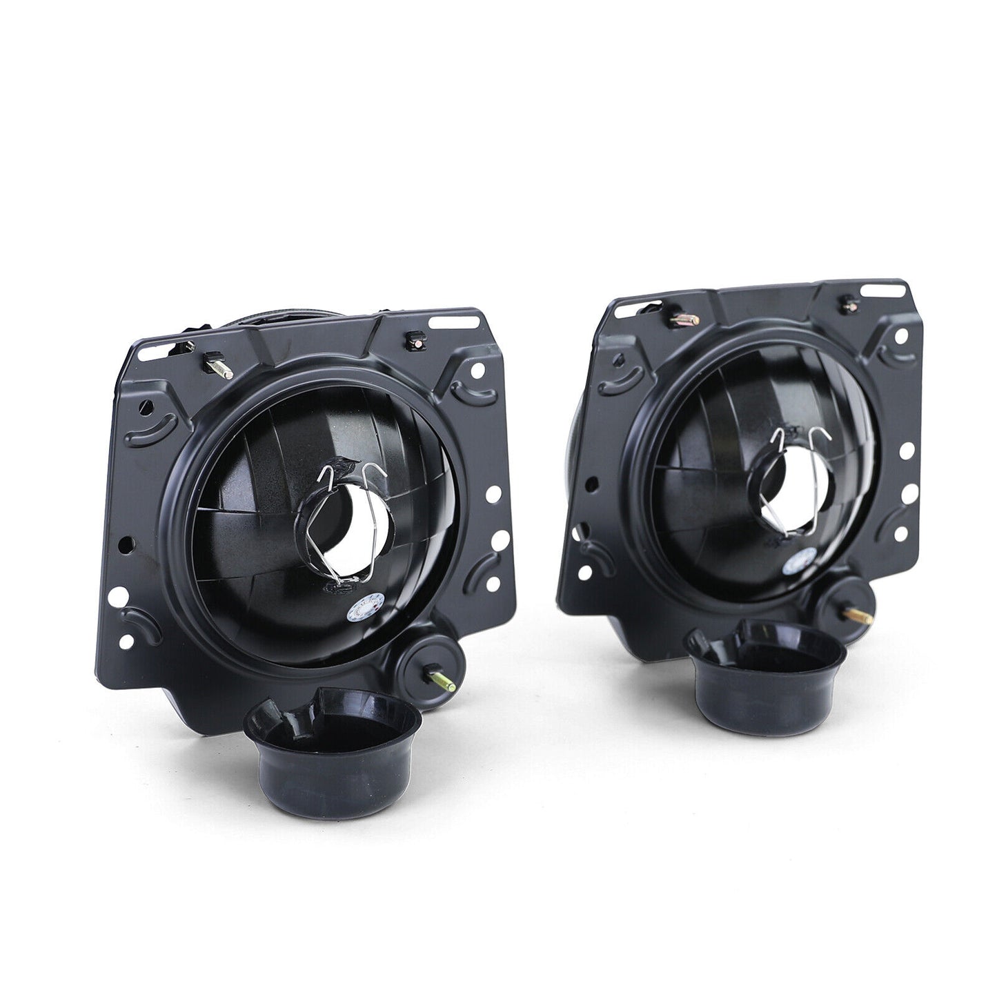 Faro in vetro trasparente nero fumè compatibile per VW Golf 2 83-91