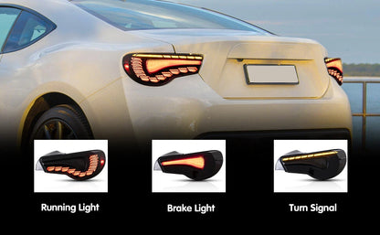 ⭐ART.2925 Fanali Posteriori a LED Fumé – Toyota 86 (2012–2020) / Subaru BRZ⭐