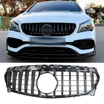 GT Panamericana grille suitable for Mercedes CLA W117 X117 from 16 all black 
