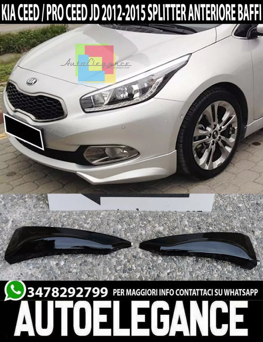 1168 KIA CEED / PRO CEED 2012-2015 BIGOTE BAJO PARACHOQUES DELANTERO SPOILER
