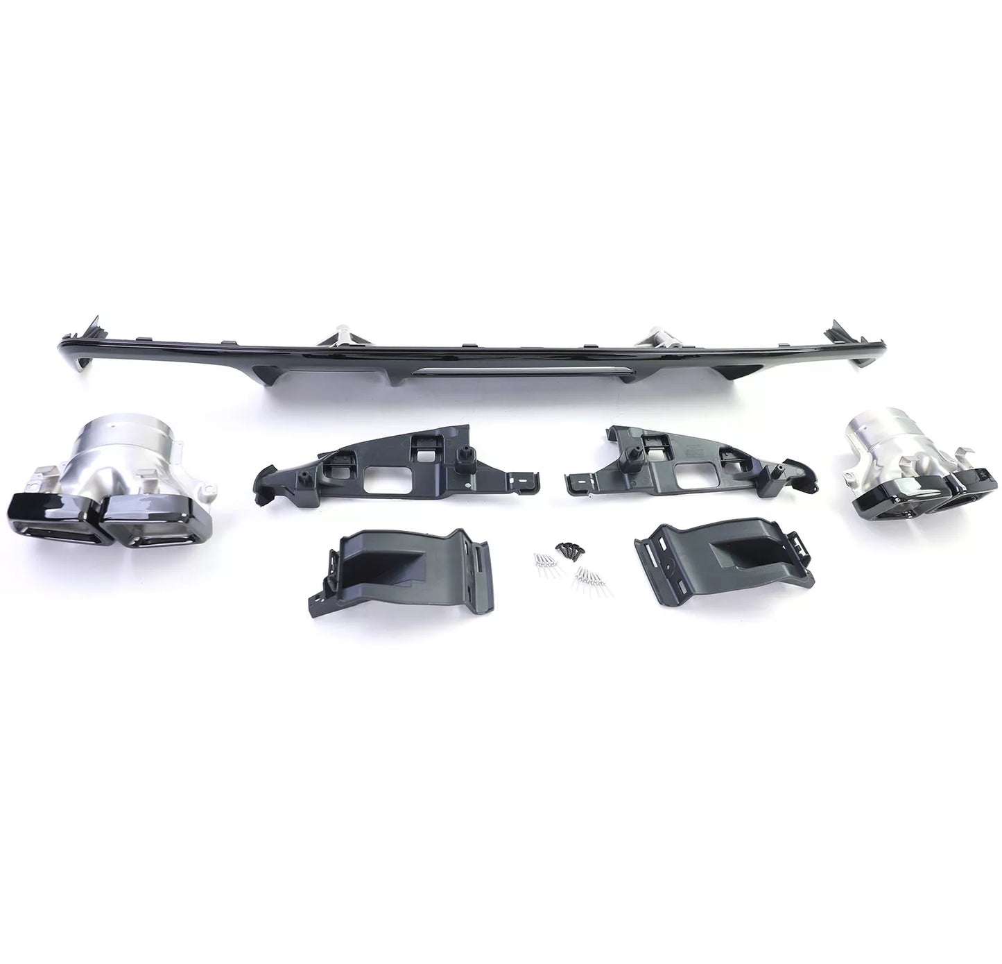 💎DIFFUSER + Black Exhaust Tips for Mercedes CLS C218 Facelift 14-18💎