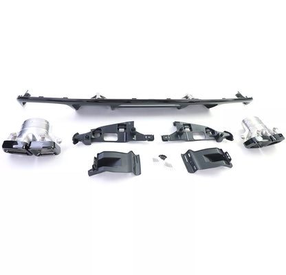 💎DIFFUSER + Black Exhaust Tips for Mercedes CLS C218 Facelift 14-18💎