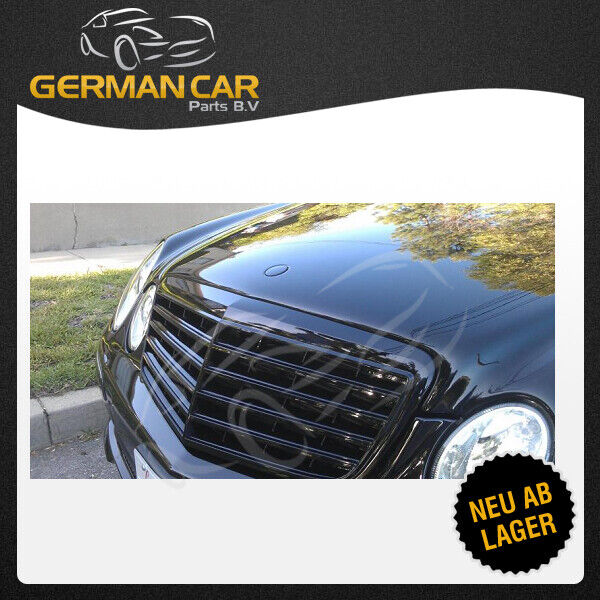 Sports grille for Mercedes W211 S211 E 2006-2009 glossy black AMG LOOK