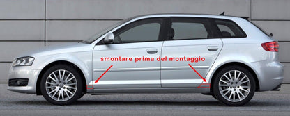 SKIRTS SUITABLE FOR AUDI A3 SPORTBACK 5 DOORS S3 STYLE ( 2005-2012 ) 