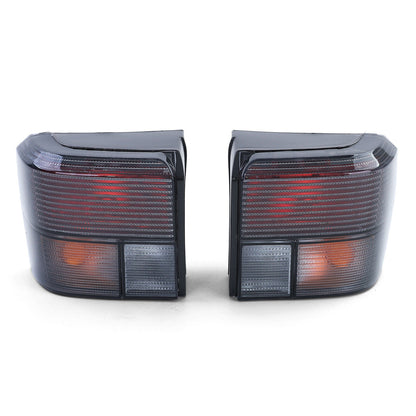 Pair of Black Smoke Rear Lights aftermarket compatible with VW T4 Bus Transporter Caravelle 90-03 