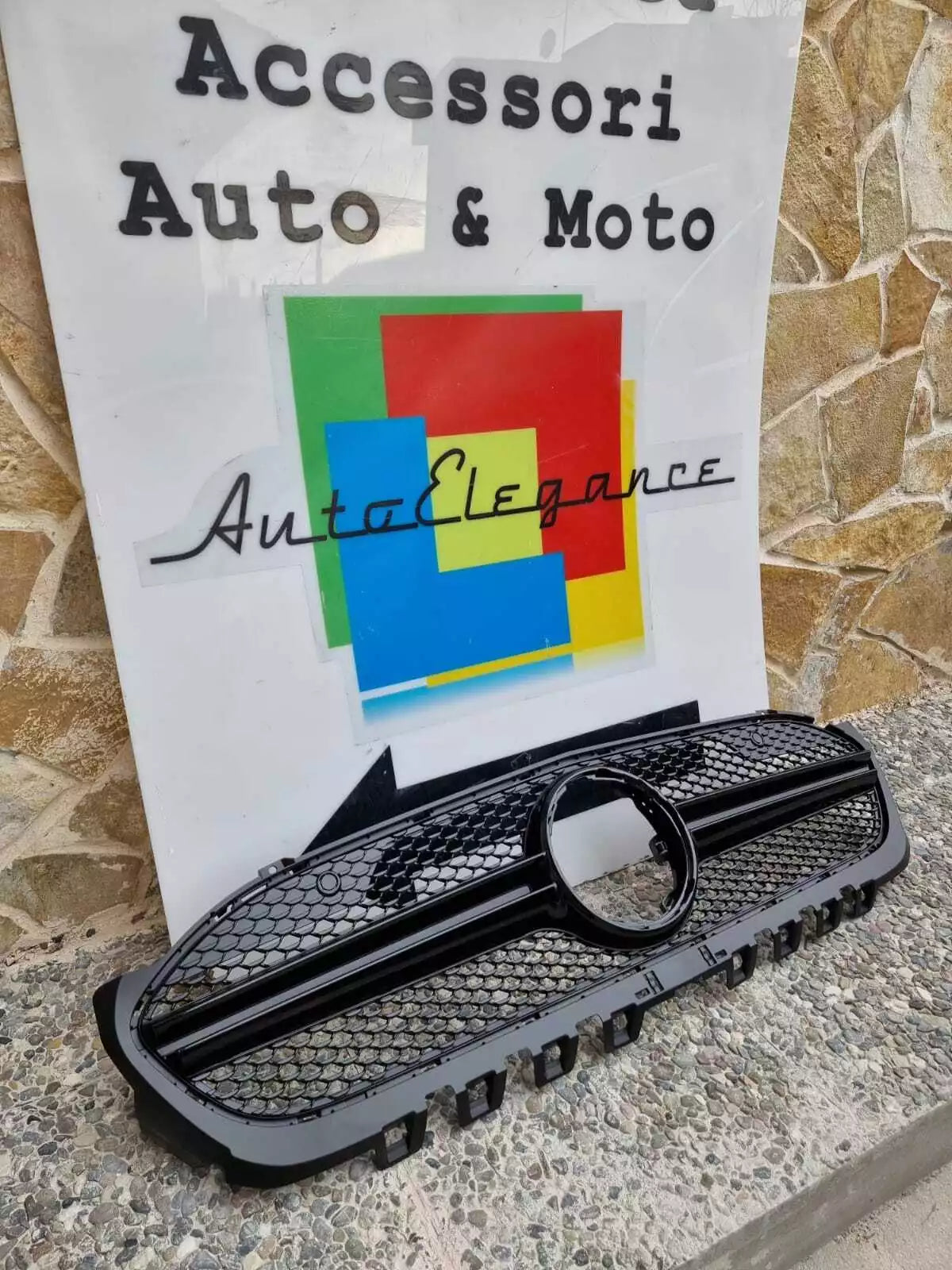 💥GRIGLIA ANTERIORE ADATTO A MERCEDES CLASSE AW177 18+ MASCHERINA AMG A35 NERA💥