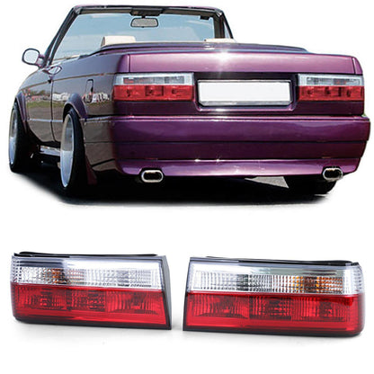 Fanali posteriori rosso chiaro adatto per BMW Serie 3 E30 facelift limousine