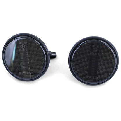 Coppia indicatori di direzione laterali a LED fumè neri aftermarket compatibile con Mazda MX5 NA NB NBFL 90-05
