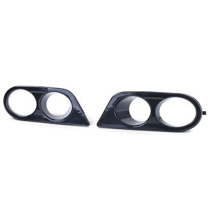 Pannelli decorativi fendinebbia paraurti nero lucido adatto per BMW Serie 3 E46-