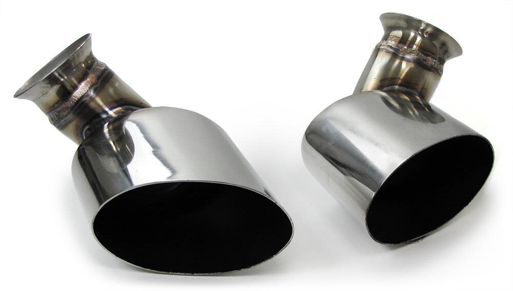 Terminali di scarico in acciaio inox ovale 115*85 mm per Porsche 911 996