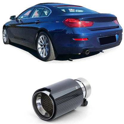 Carbon black sports exhaust pipe suitable for BMW 6 Series F12 F13 11- 